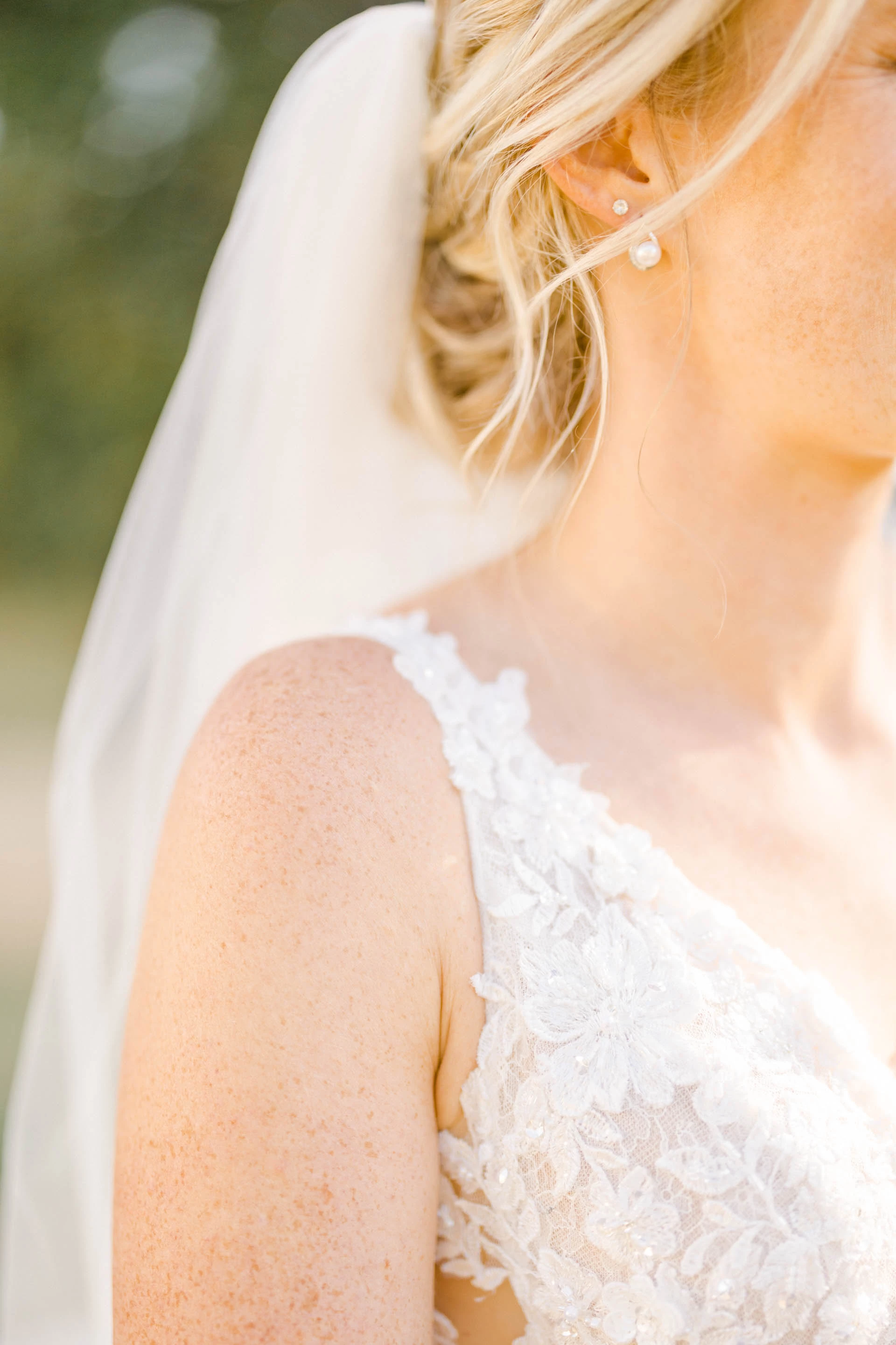 robe dentelle voile mariage rose